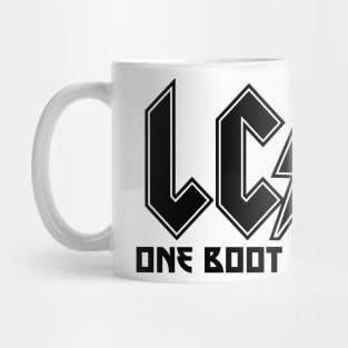 LC/ES - ONE BOOT IN THE BLACK Mug